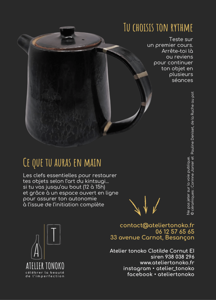 flyer atelier initiation kintsugi verso