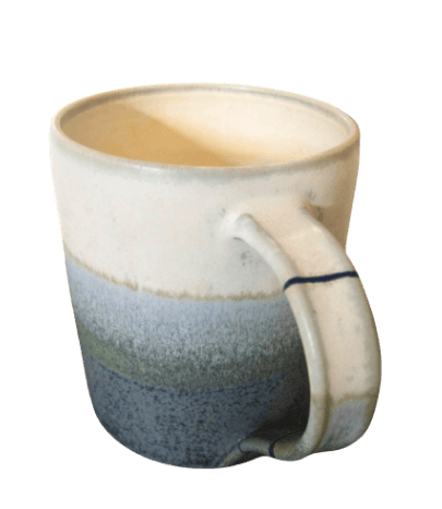 Mug en grès, finition urushitsugi
